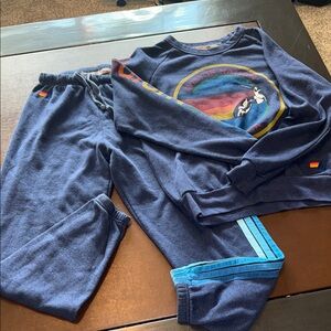 Women’s Aviator Nation Navy Blue Sweater and Sweatpants